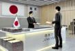 Foreigner Submitting Visa Application at Japanese Embassy